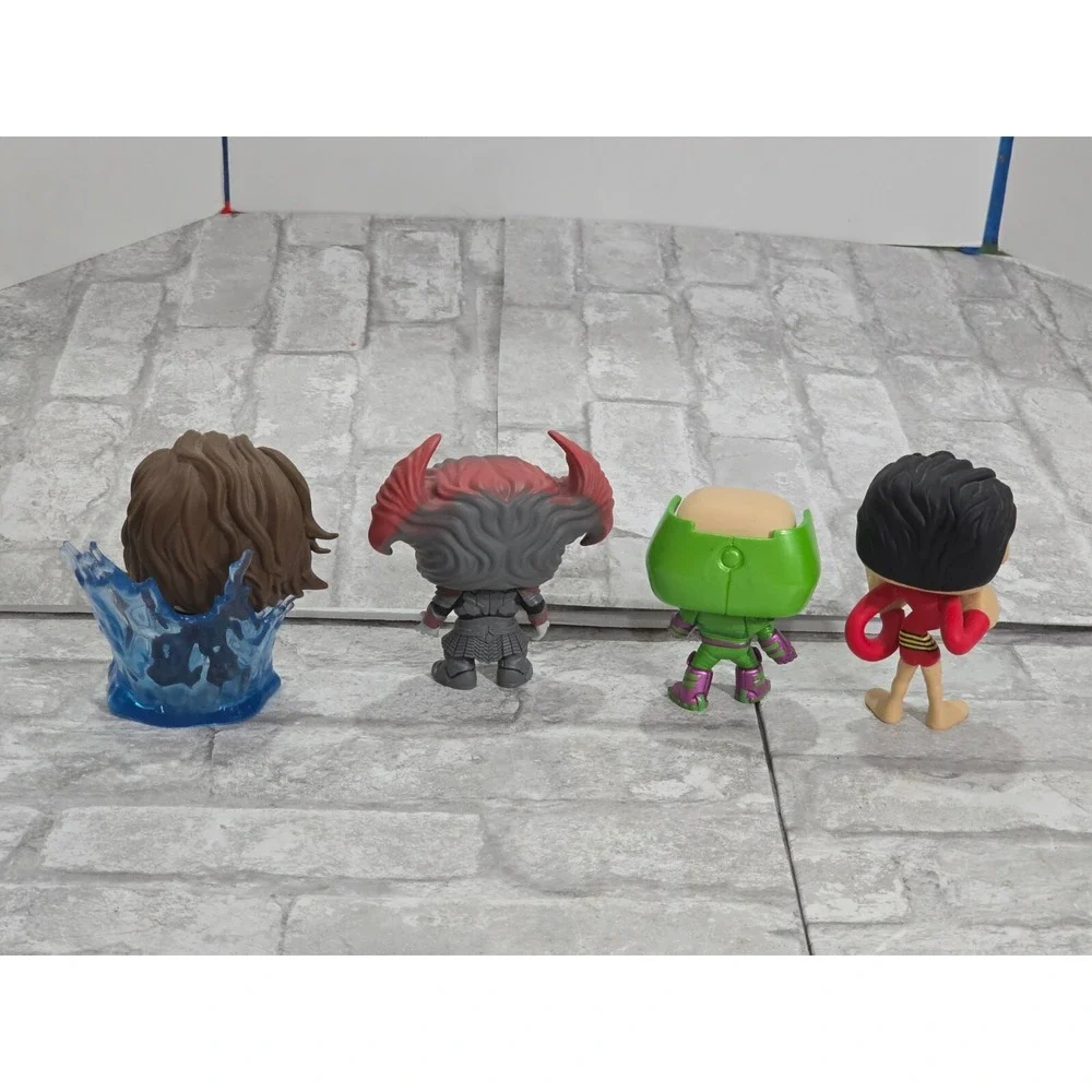 Lot of‎ 4 Funko Pop! Justice League Steppenwolf Aquaman Lex Luthor Plasticman